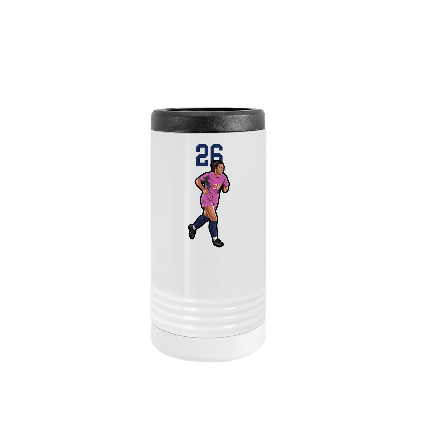 Slim Beverage Holder — Number Top in White