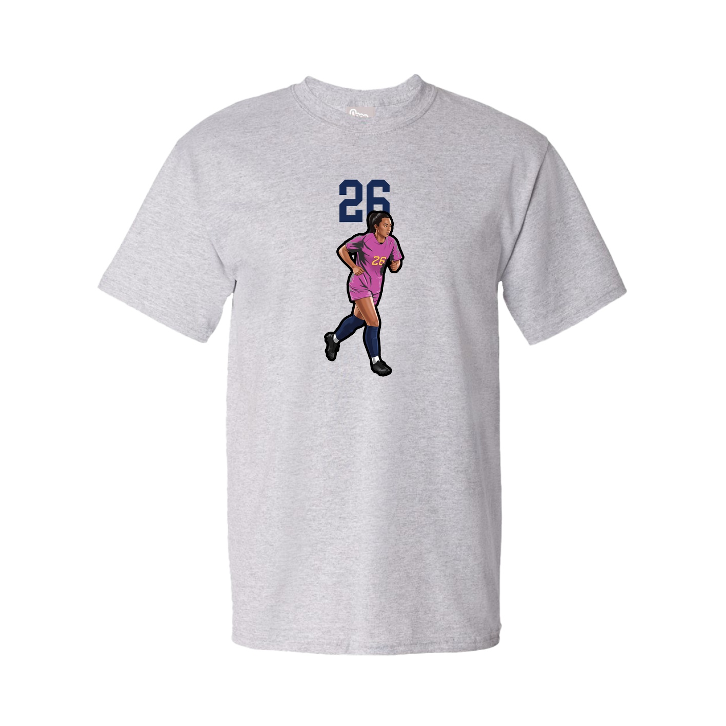 Tee — Number Top in Grey