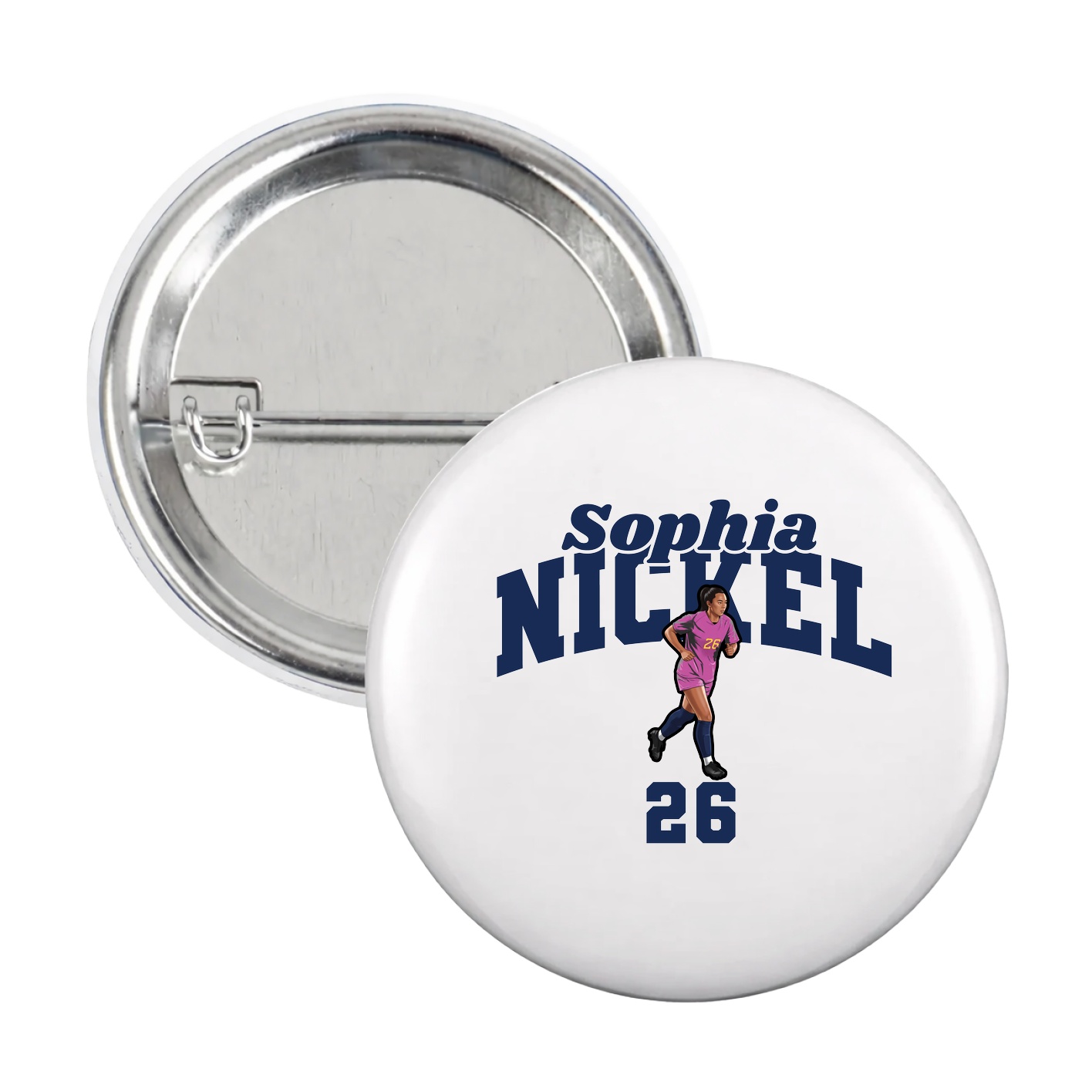 Game Day Button — Signature Arch in White