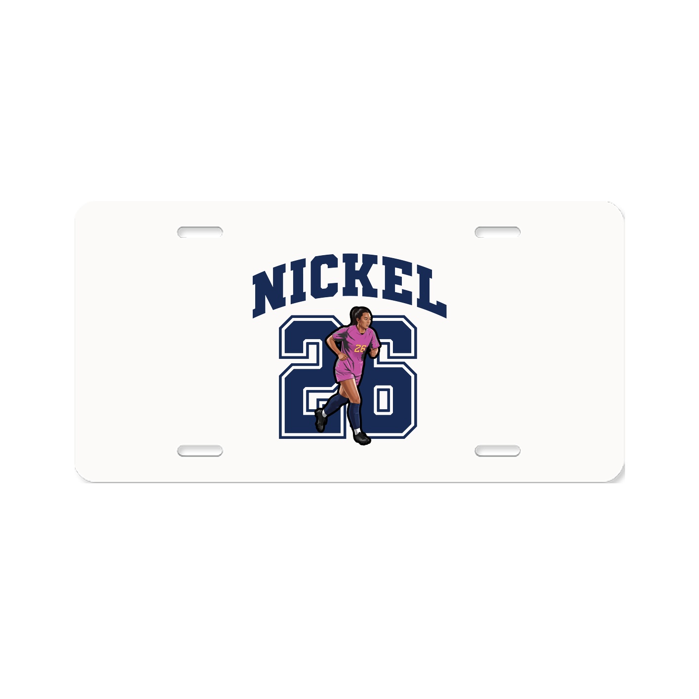 License Plate — Number in Classic