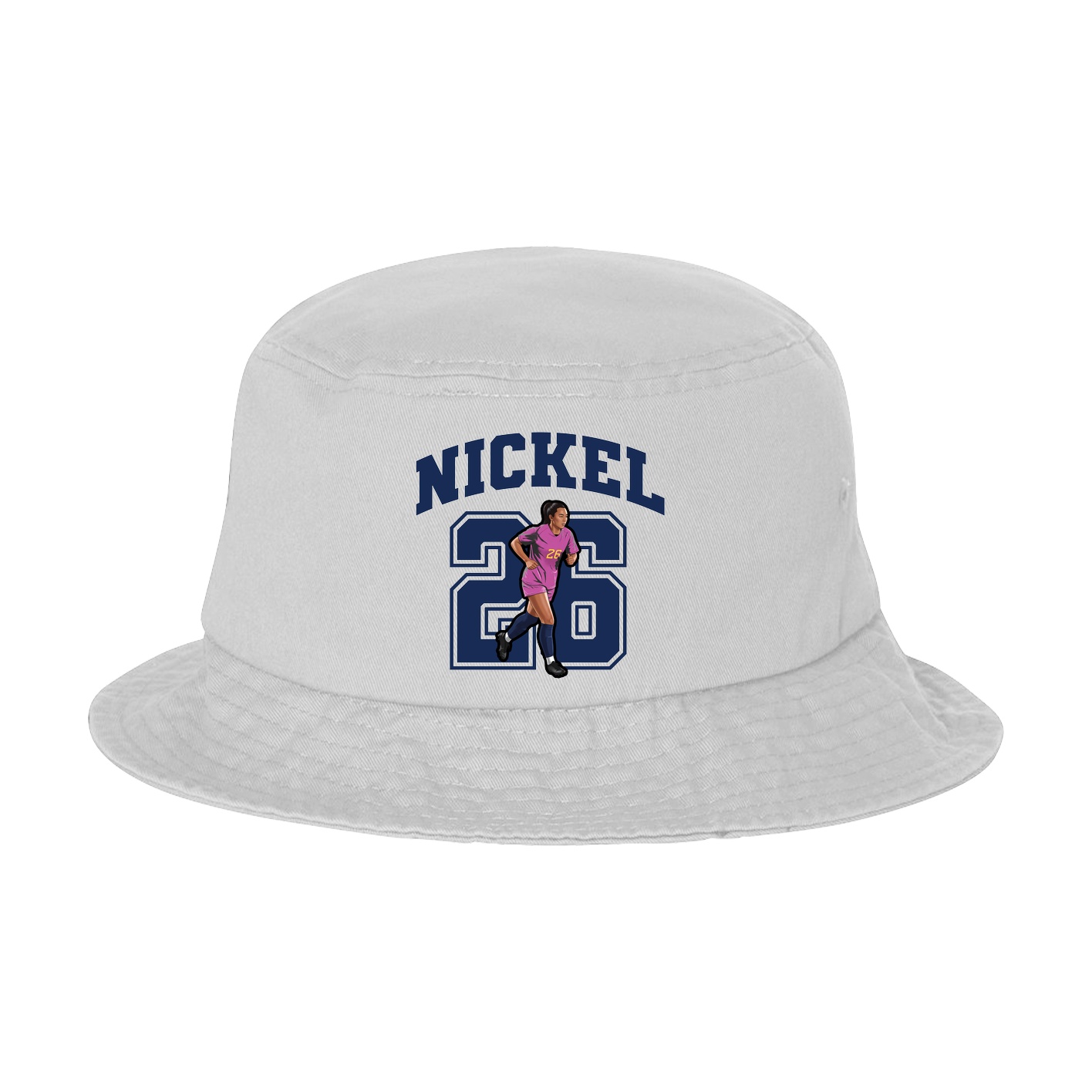 Bucket Cap — Number in White