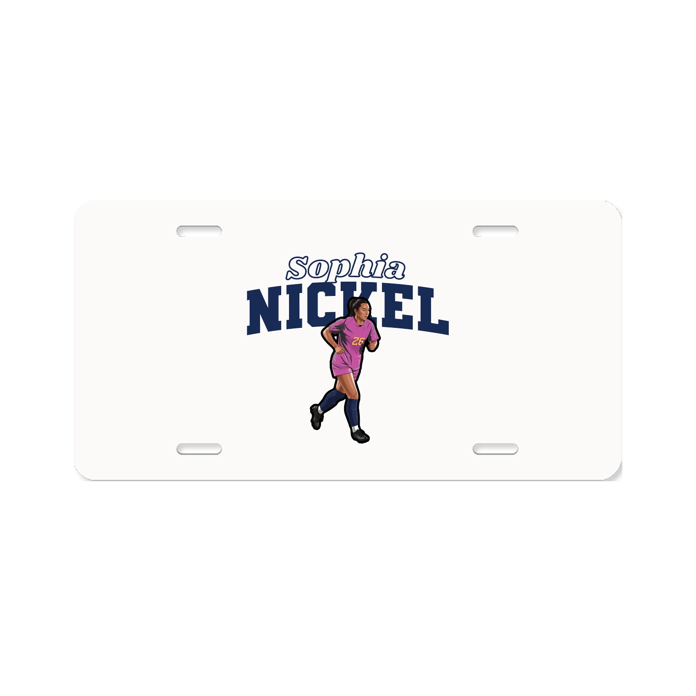License Plate — Name Arch in Classic