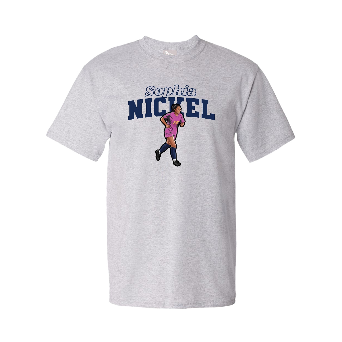 Tee — Name Arch in Grey