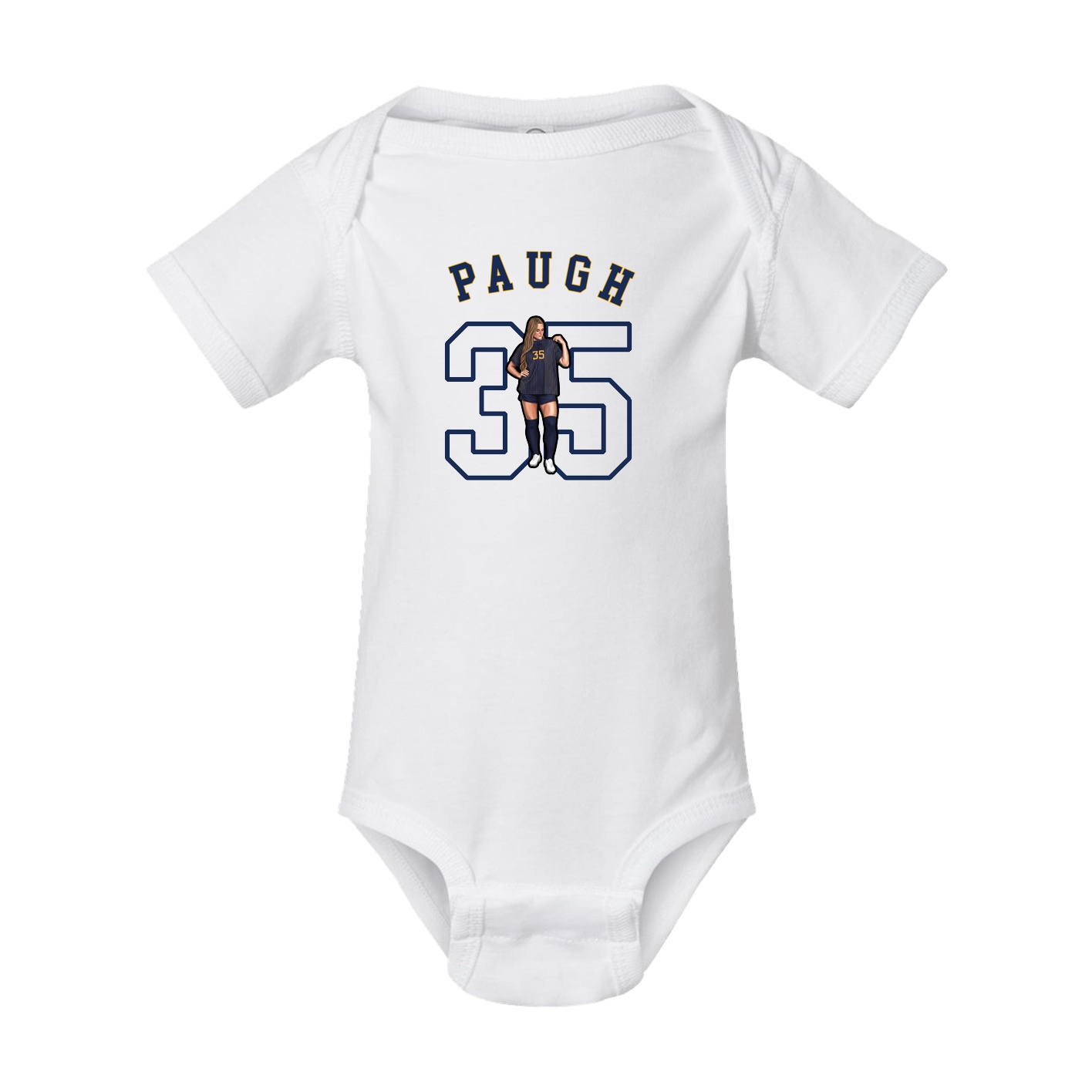 Baby Onesie — Shirsey Arch in White