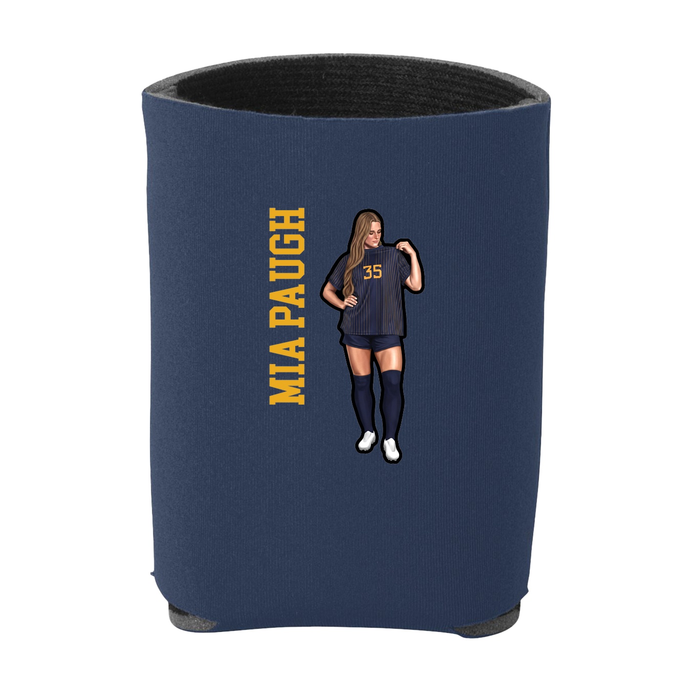 Can Holder — Name Vertical in Navy
