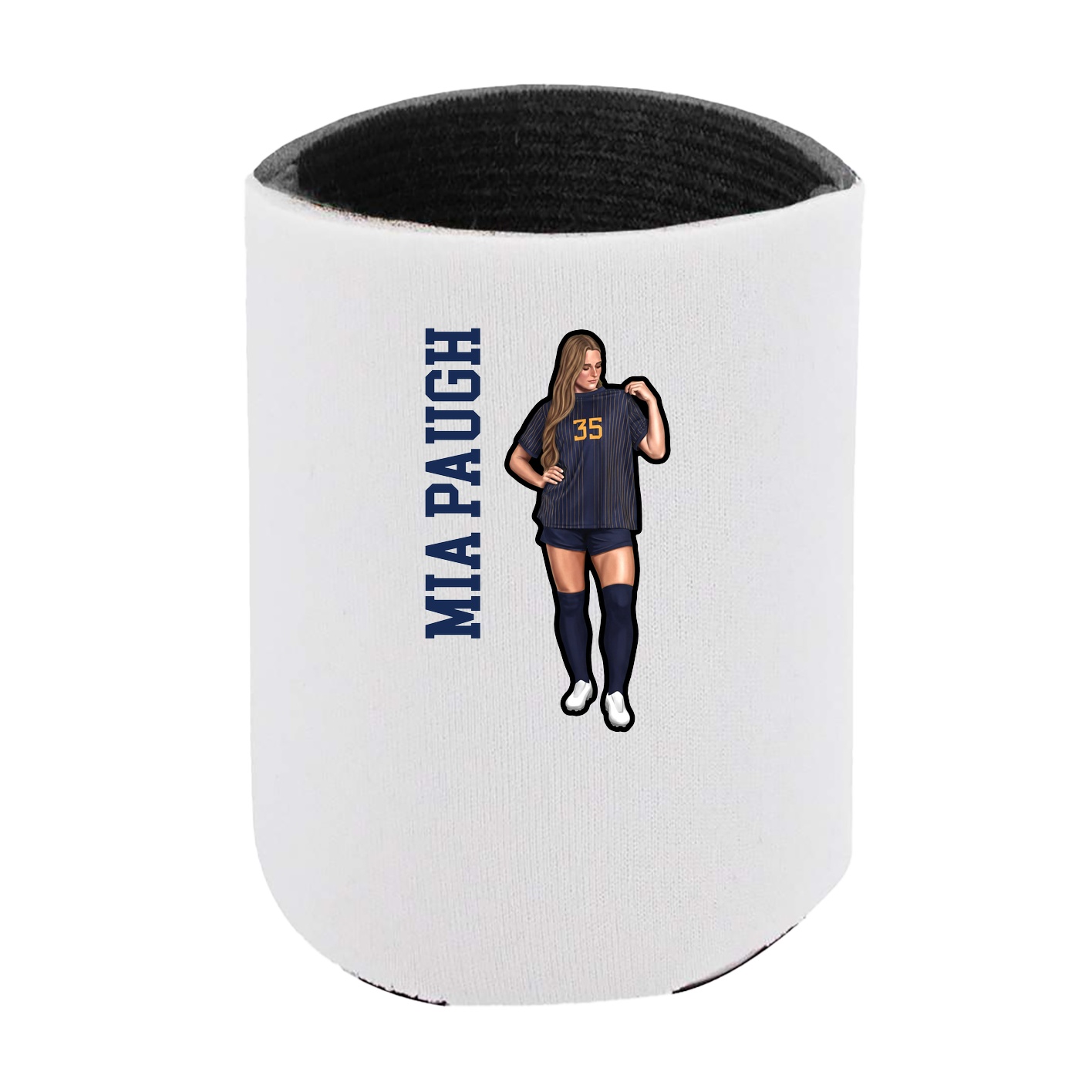 Can Holder — Name Vertical in White