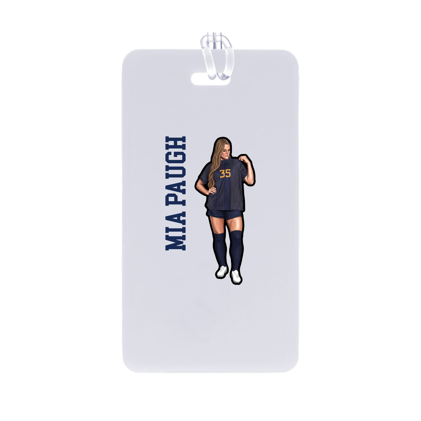 Bag Tag — Name Vertical in Classic