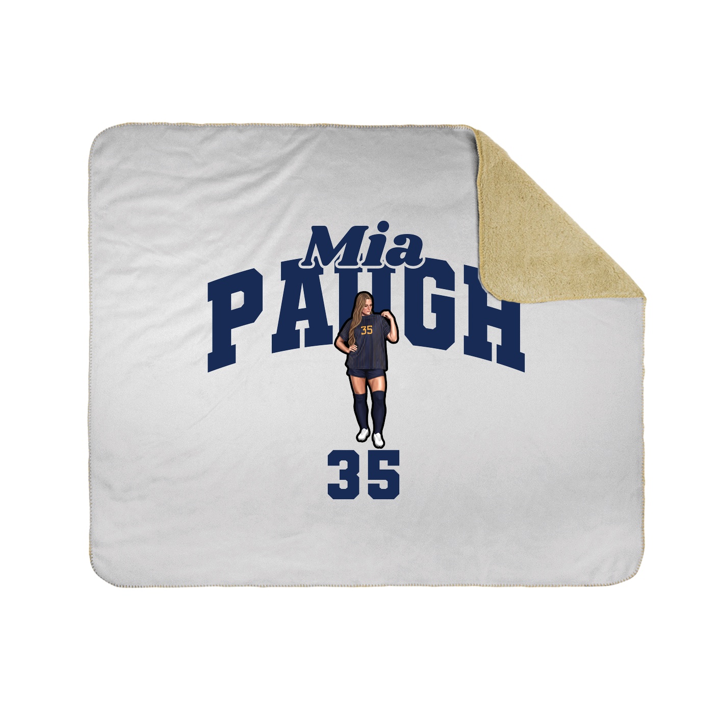 Throw Blanket — Signature Arch in White