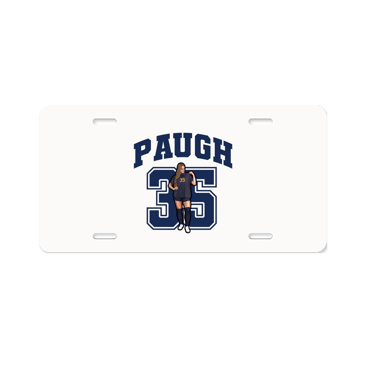 License Plate — Number in Classic