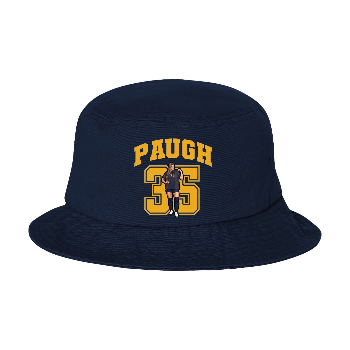 Bucket Cap — Number in Navy