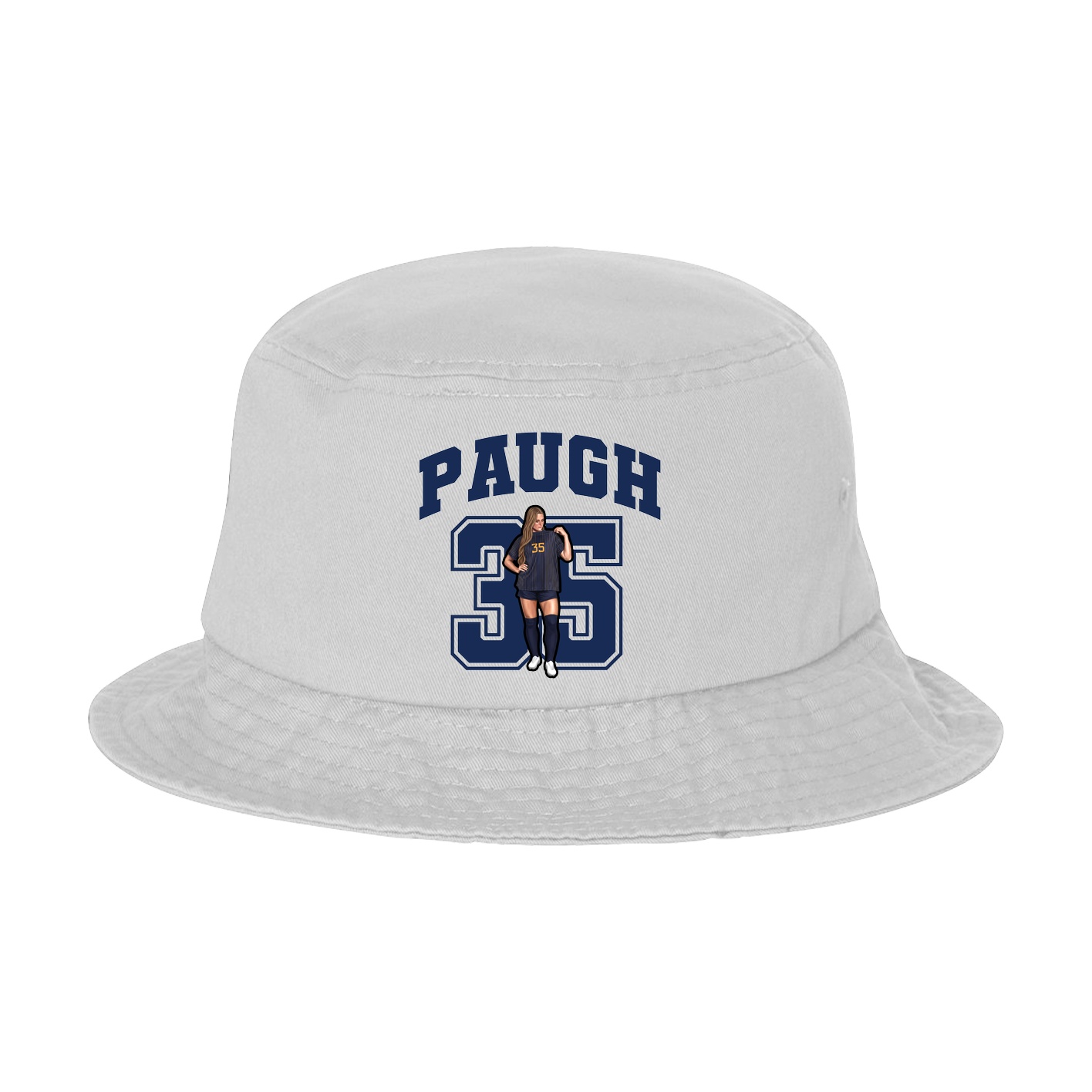 Bucket Cap — Number in White