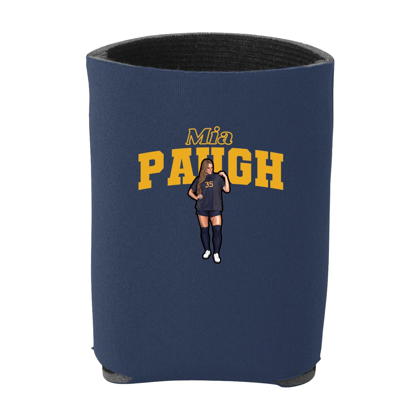 Can Holder — Name Arch in Navy