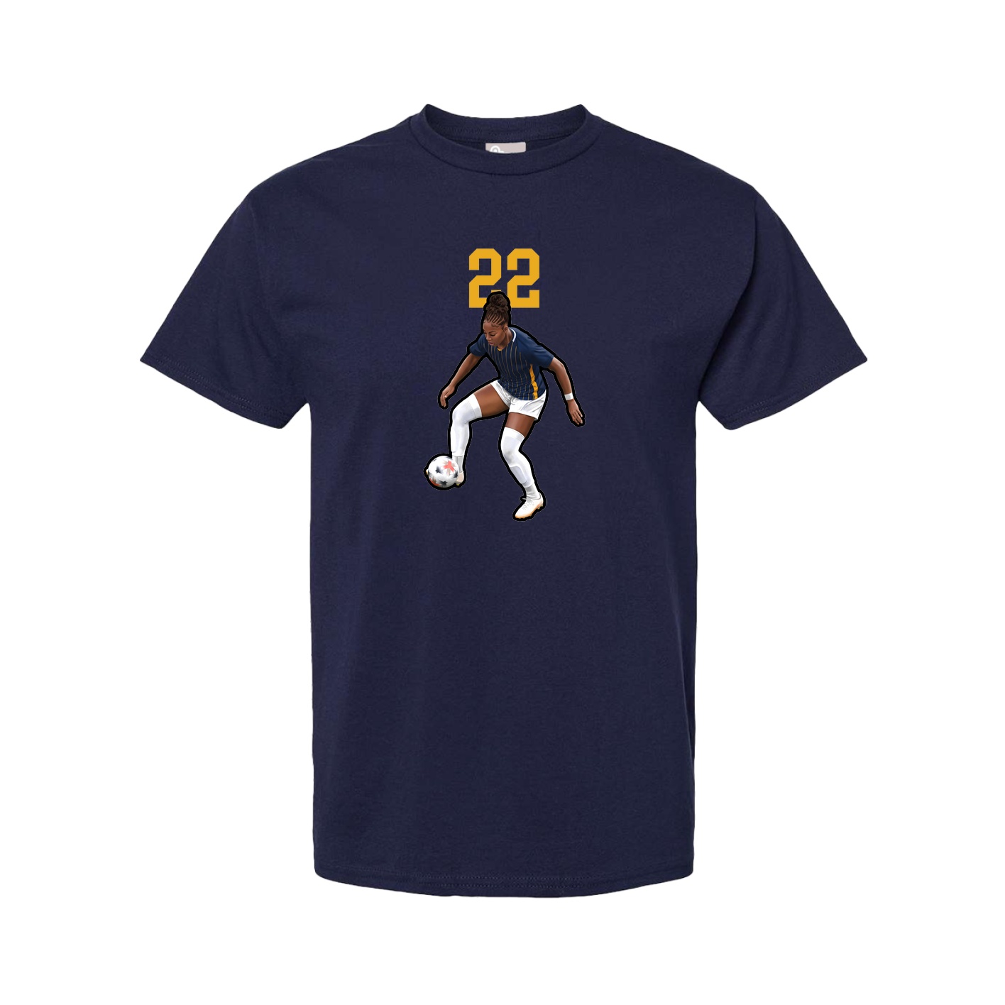 Tee — Number Top in Navy