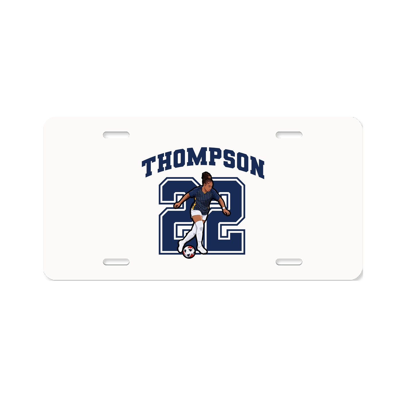 License Plate — Number in Classic