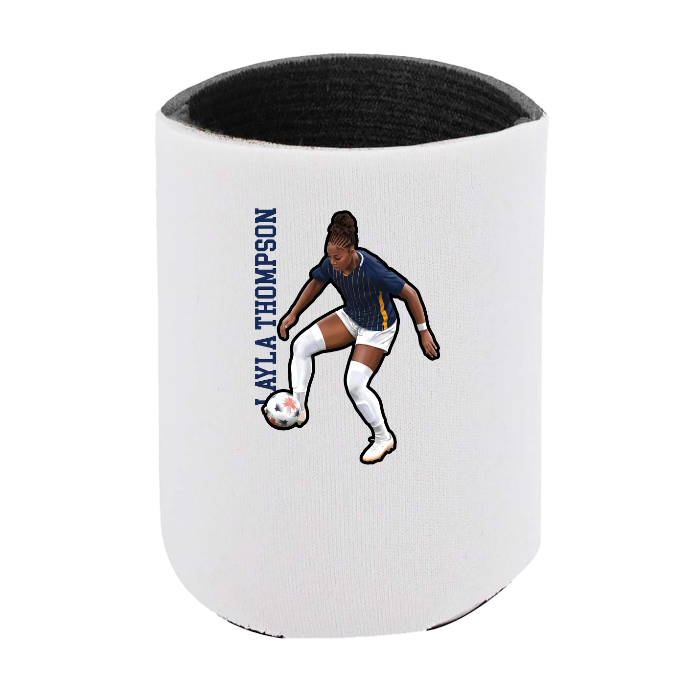 Can Holder — Name Vertical in White