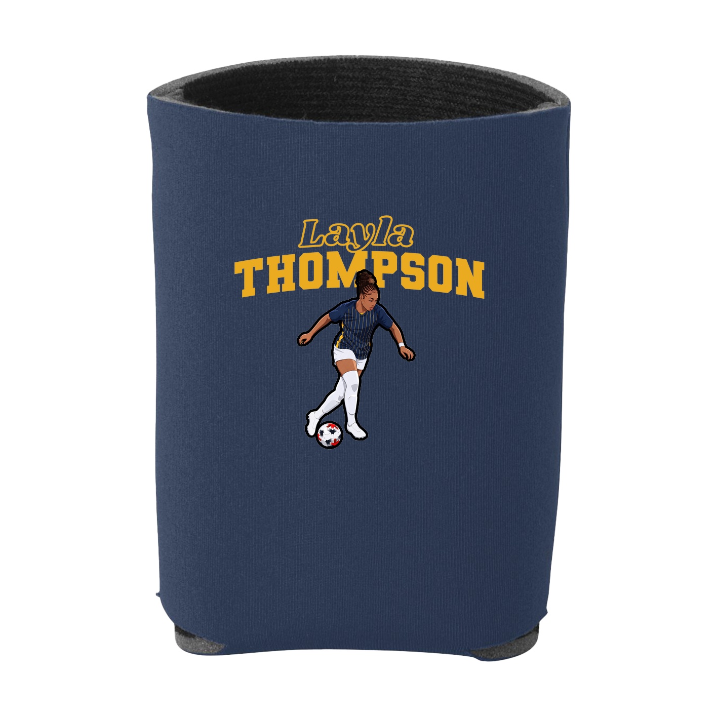 Can Holder — Name Arch in Navy