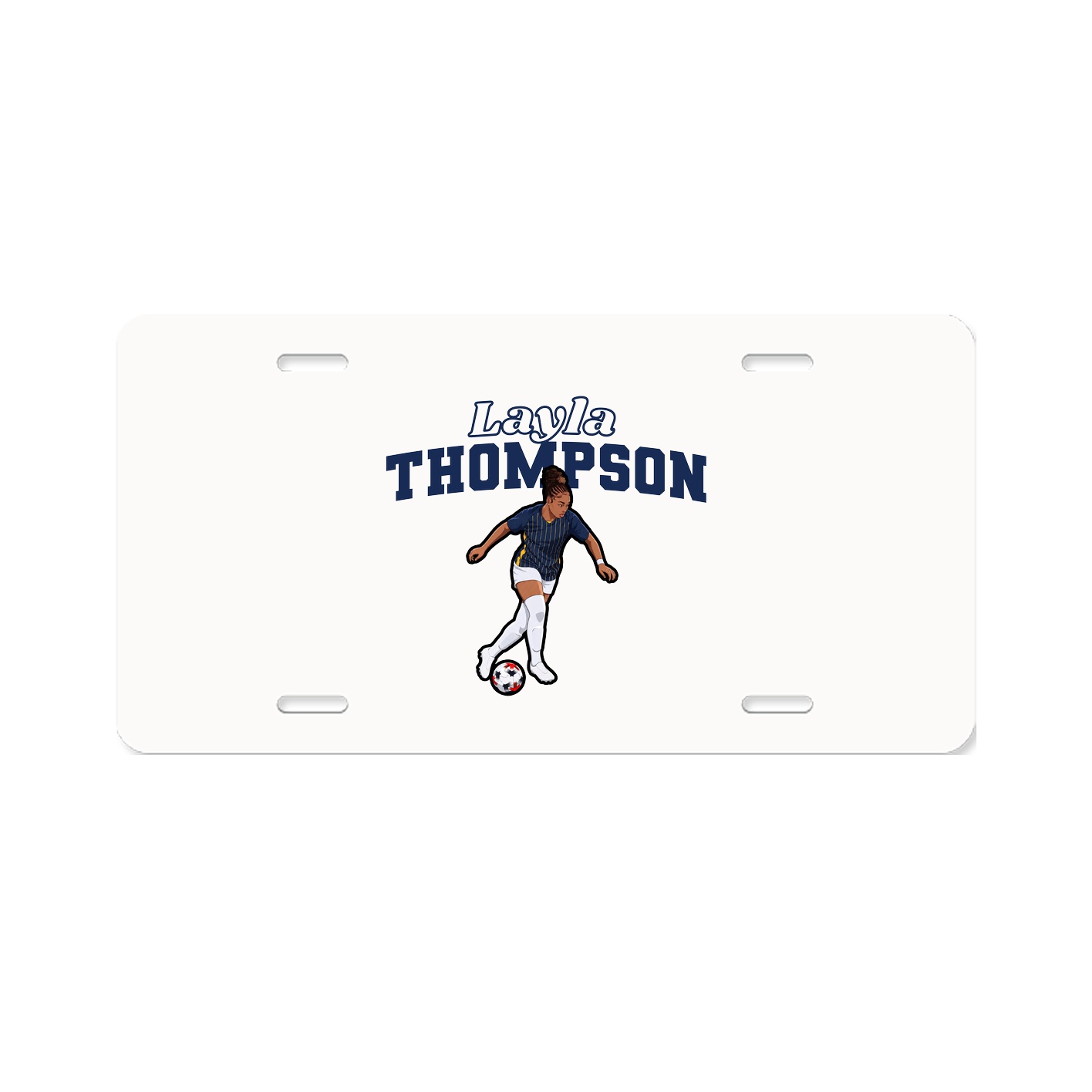 License Plate — Name Arch in Classic