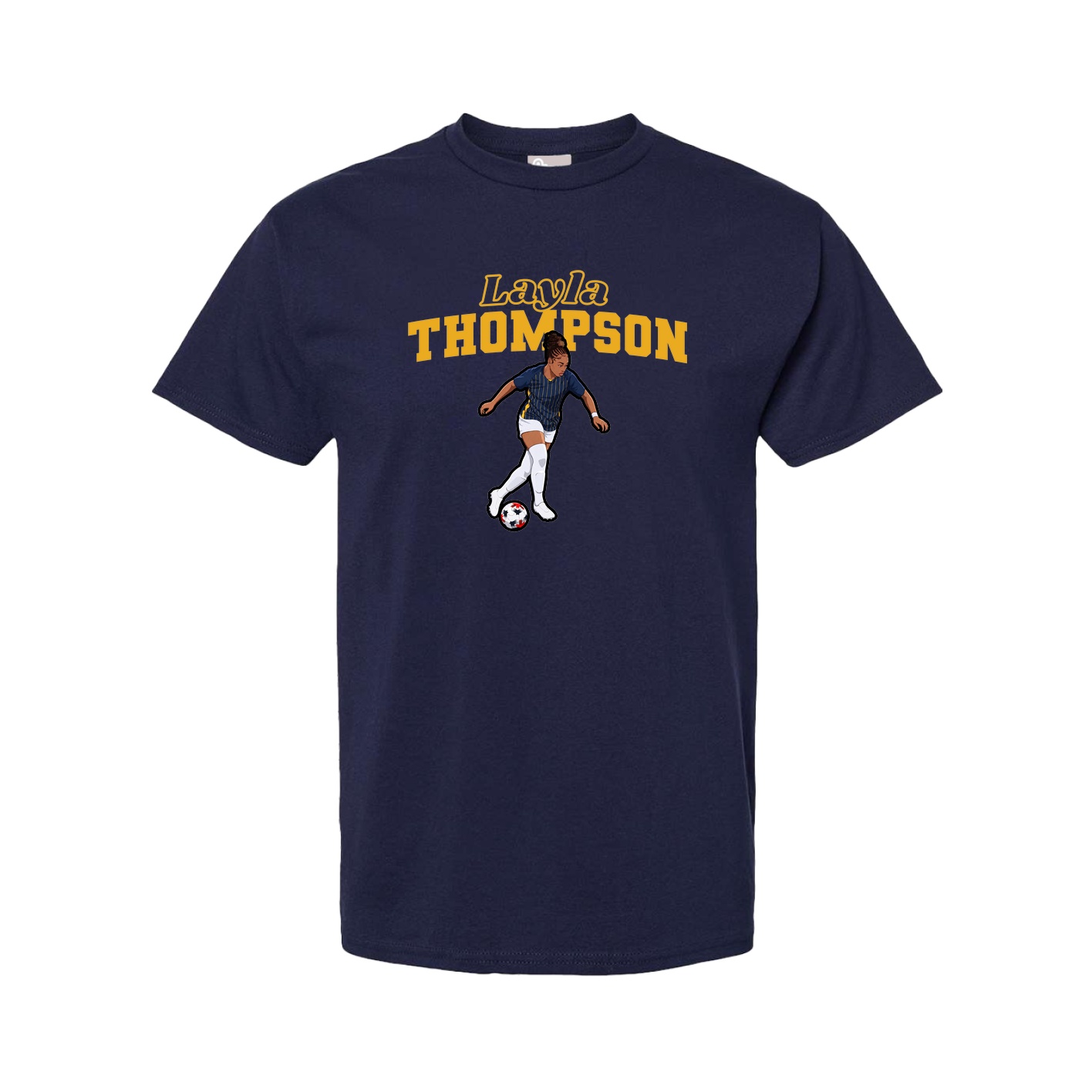 Youth Tee — Name Arch in Navy