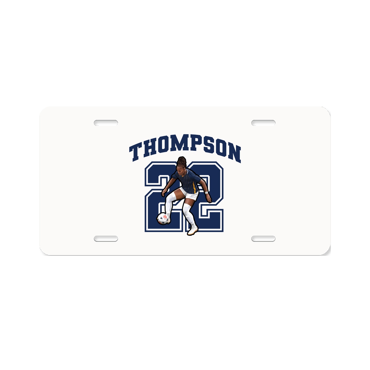 License Plate — Number in Classic