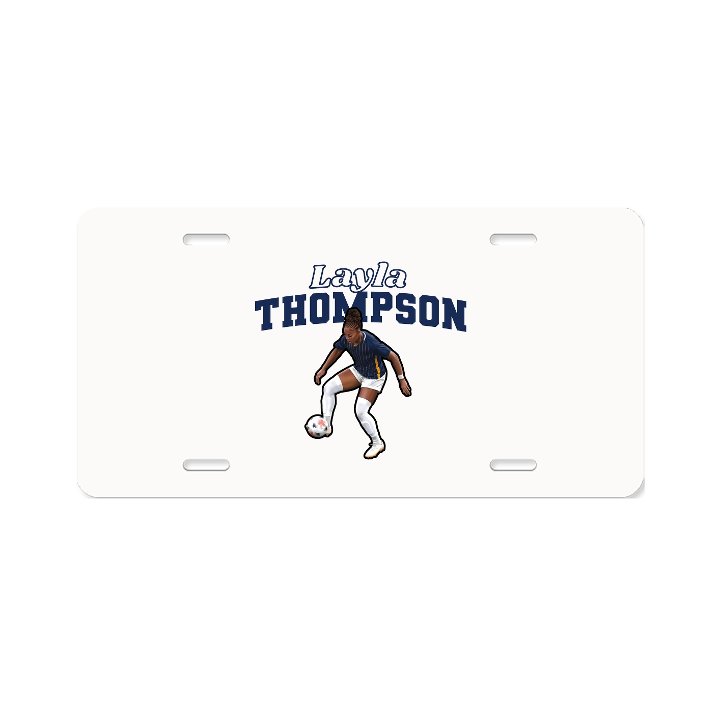 License Plate — Name Arch in Classic
