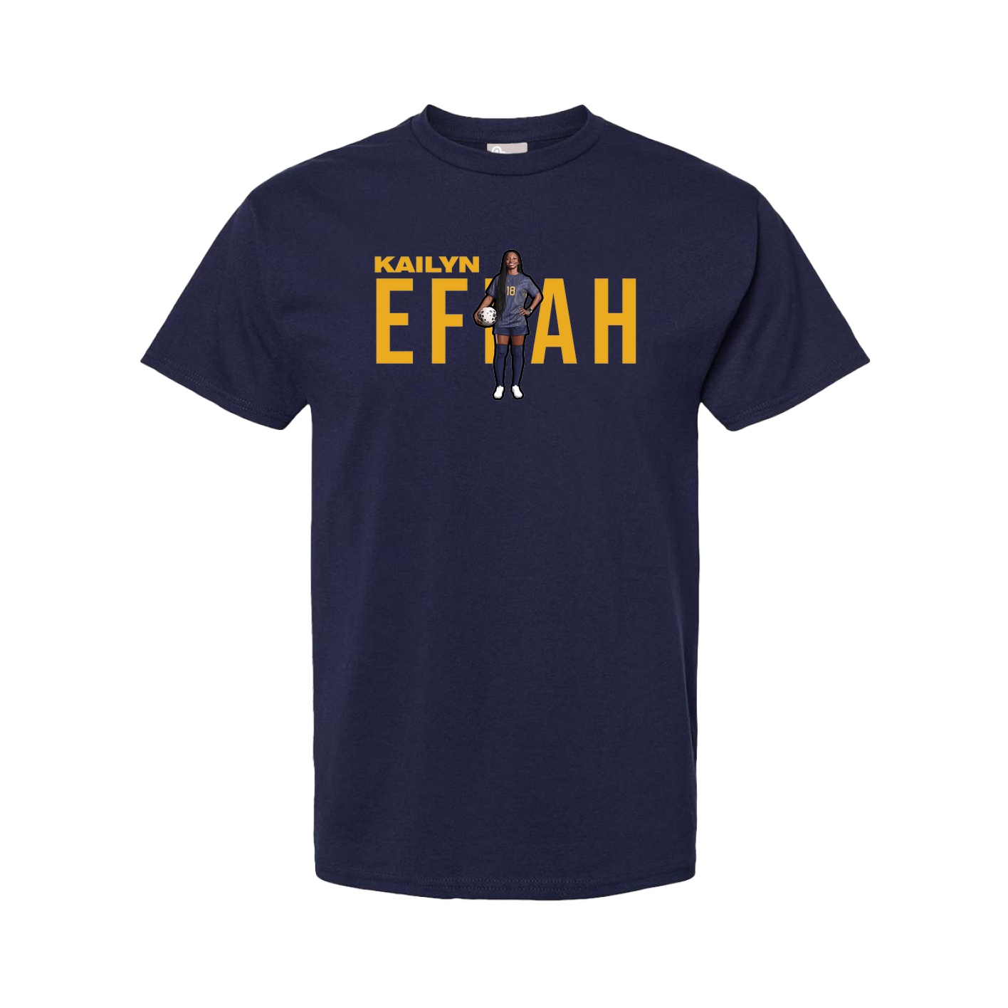 Youth Tee — Player Name in Navy