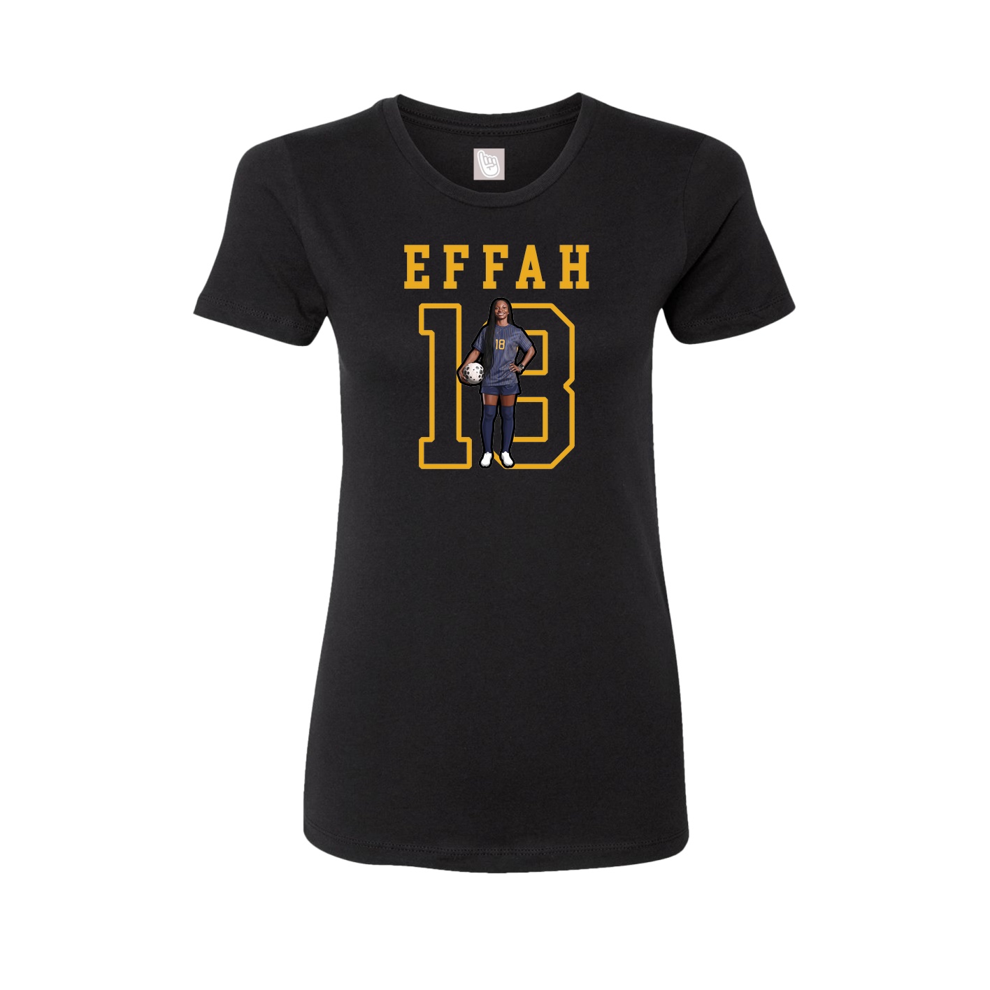 Fitted Women's Tee — Shirsey in Black