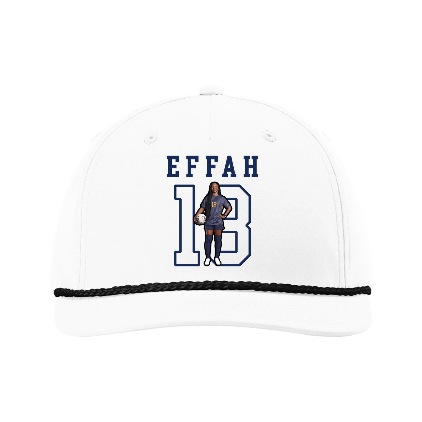 Five-Panel Classic Rope Cap — Shirsey in White