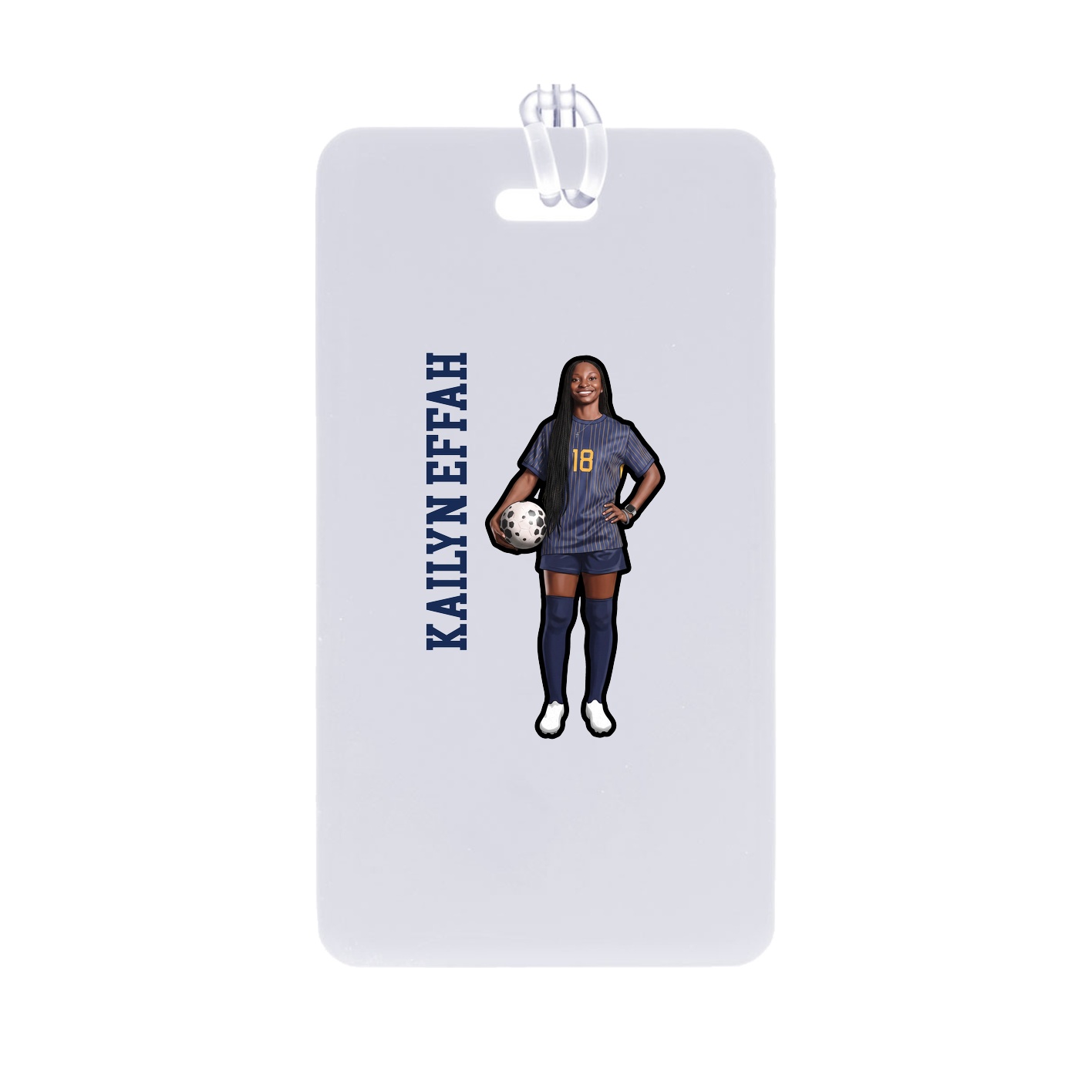Bag Tag — Name Vertical in Classic