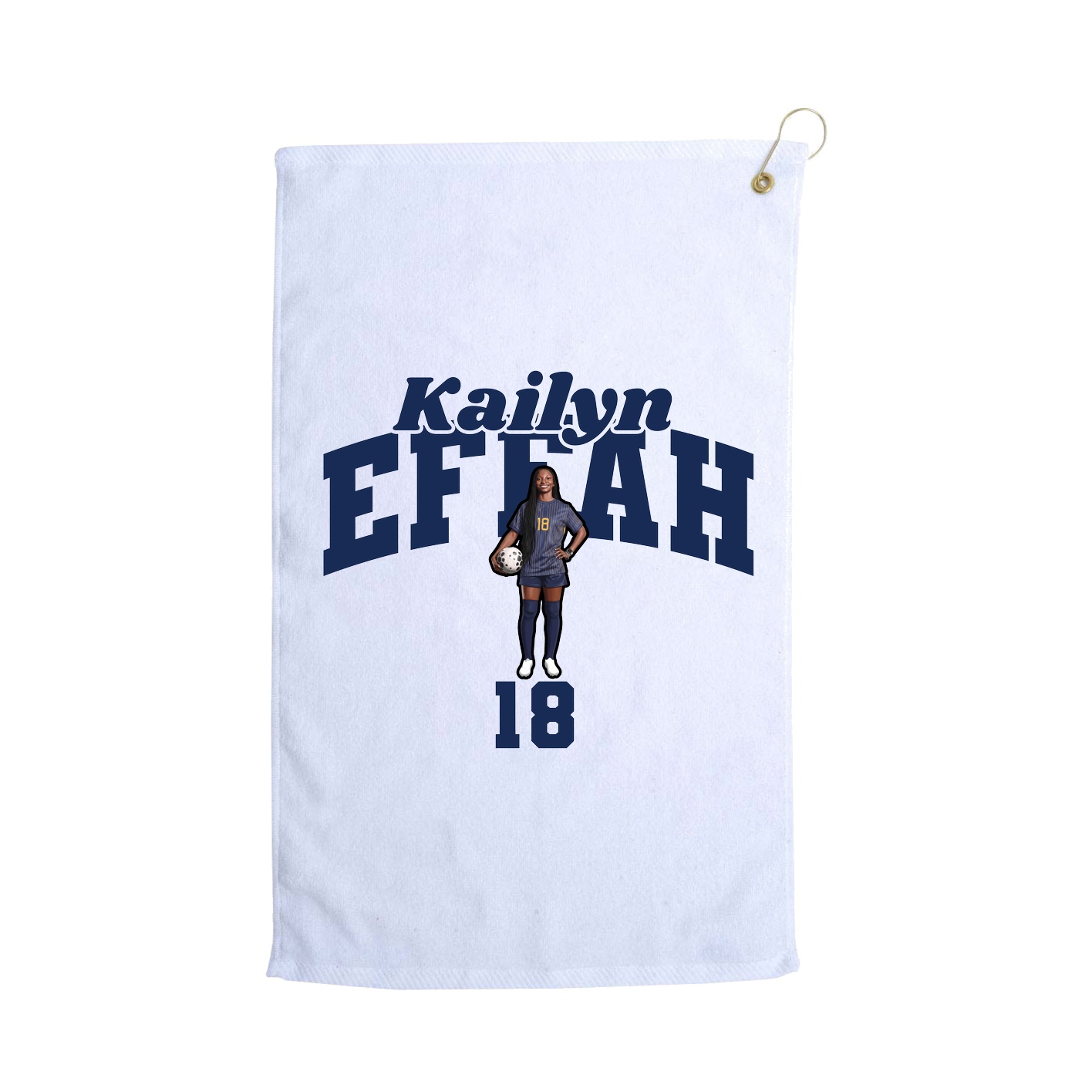 Golf Towel — Signature Arch in White
