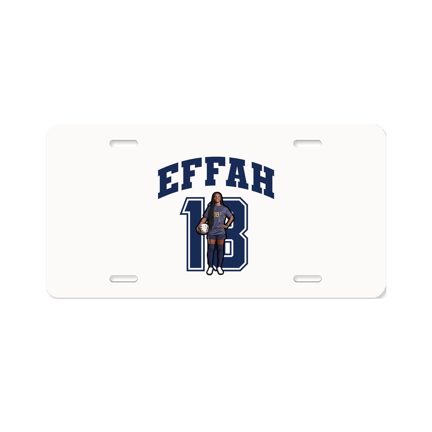 License Plate — Number in Classic