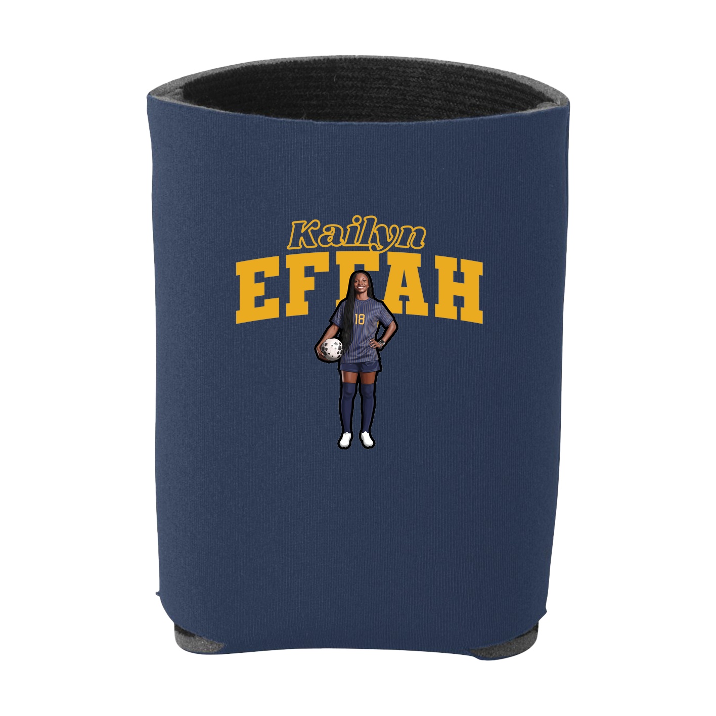 Can Holder — Name Arch in Navy