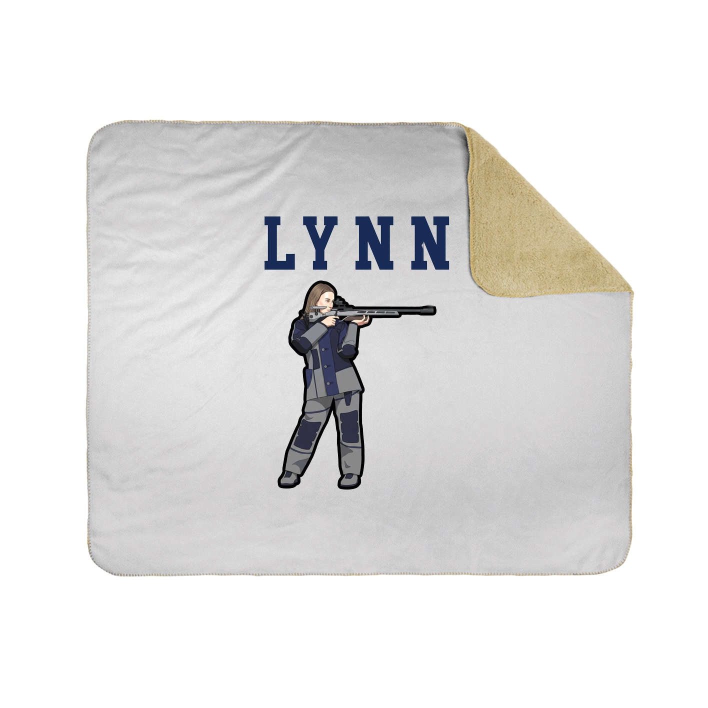 Throw Blanket — Shirsey in White