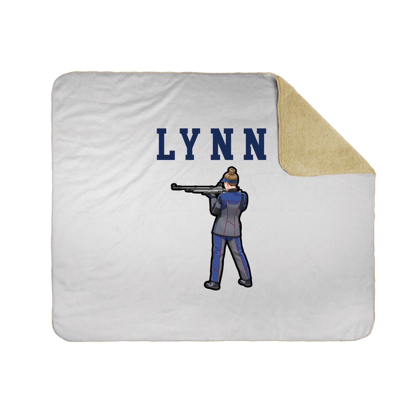 Throw Blanket — Shirsey in White