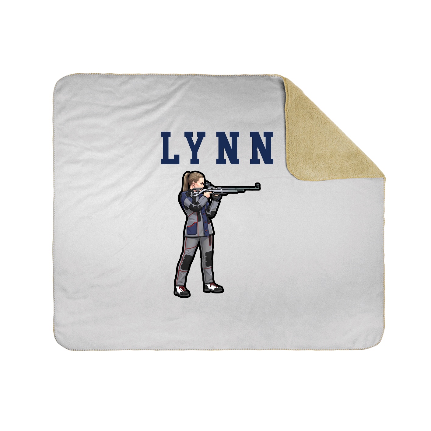 Throw Blanket — Shirsey in White