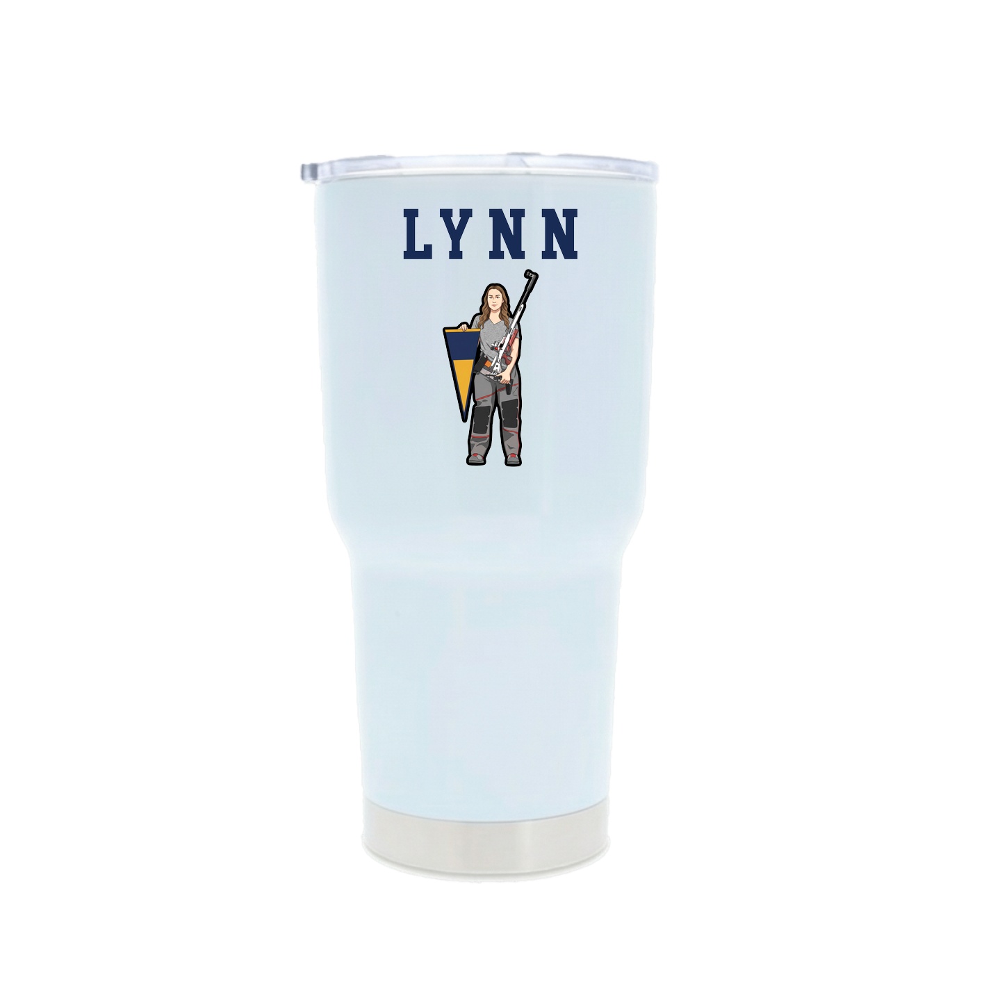 30oz Stainless Steel Tumbler — Shirsey in White