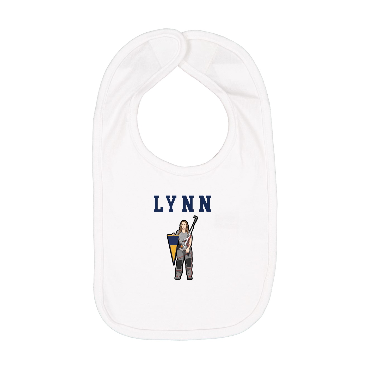Infant Bib — Shirsey in White
