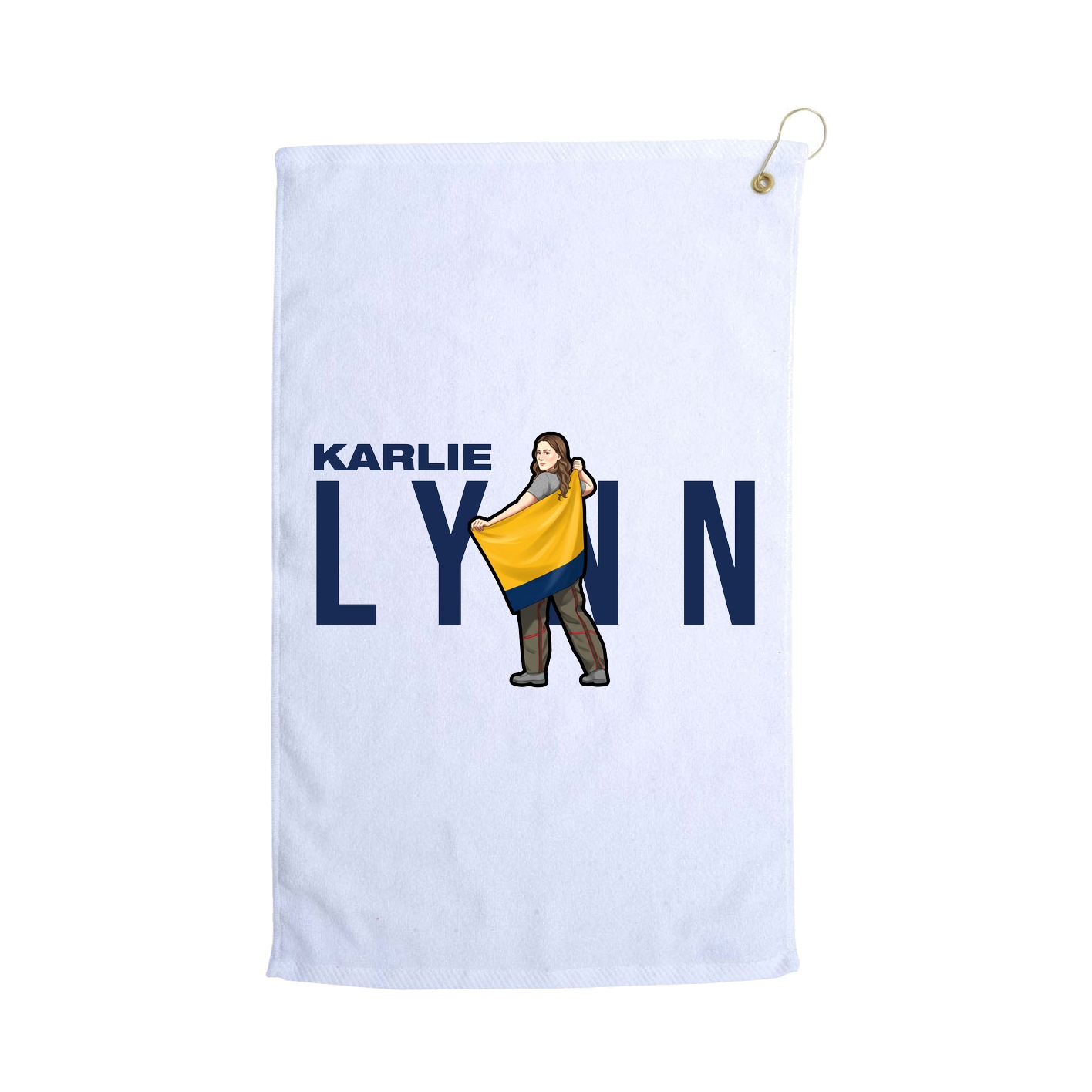 Golf Towel — Player Name in White
