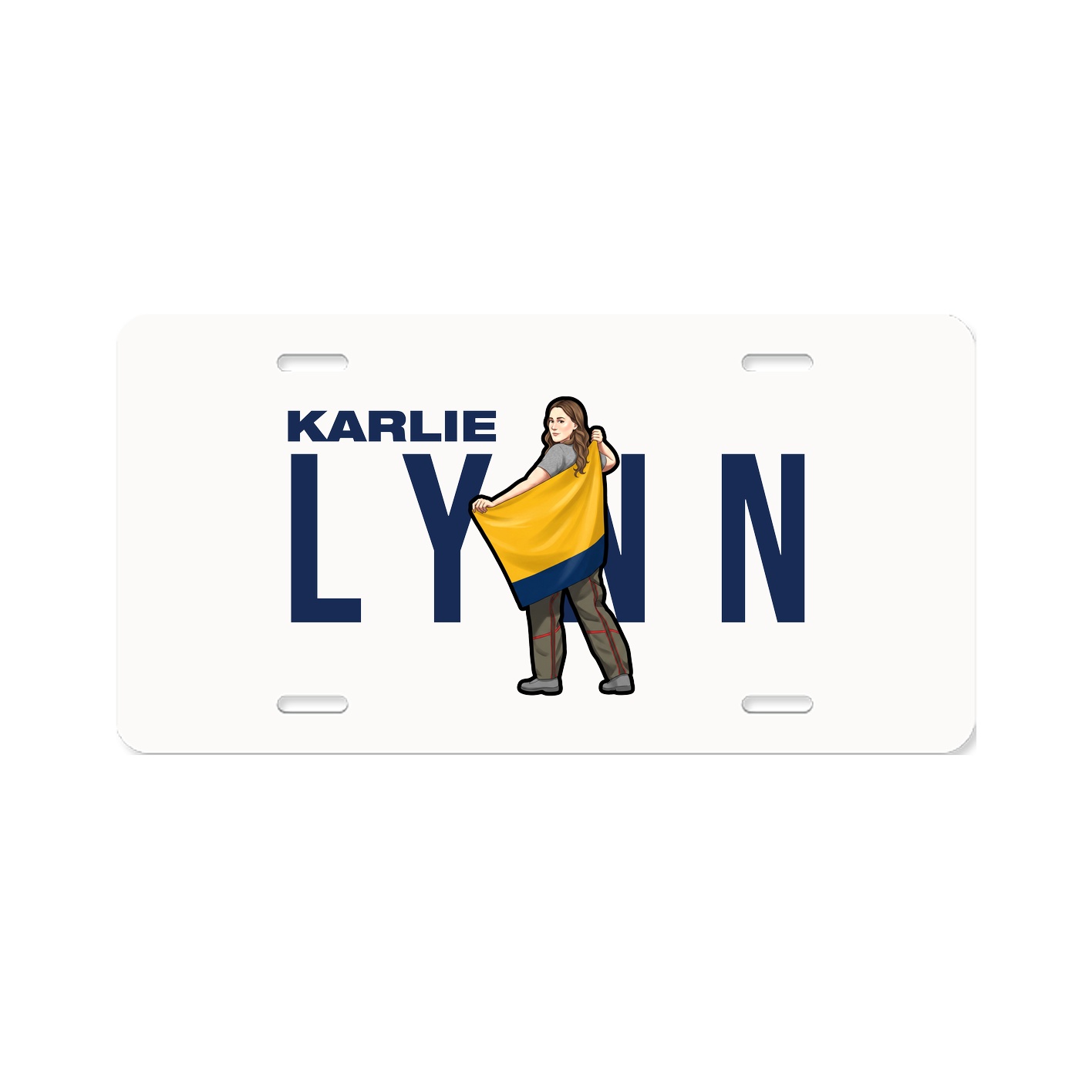 License Plate — Player Name in Classic