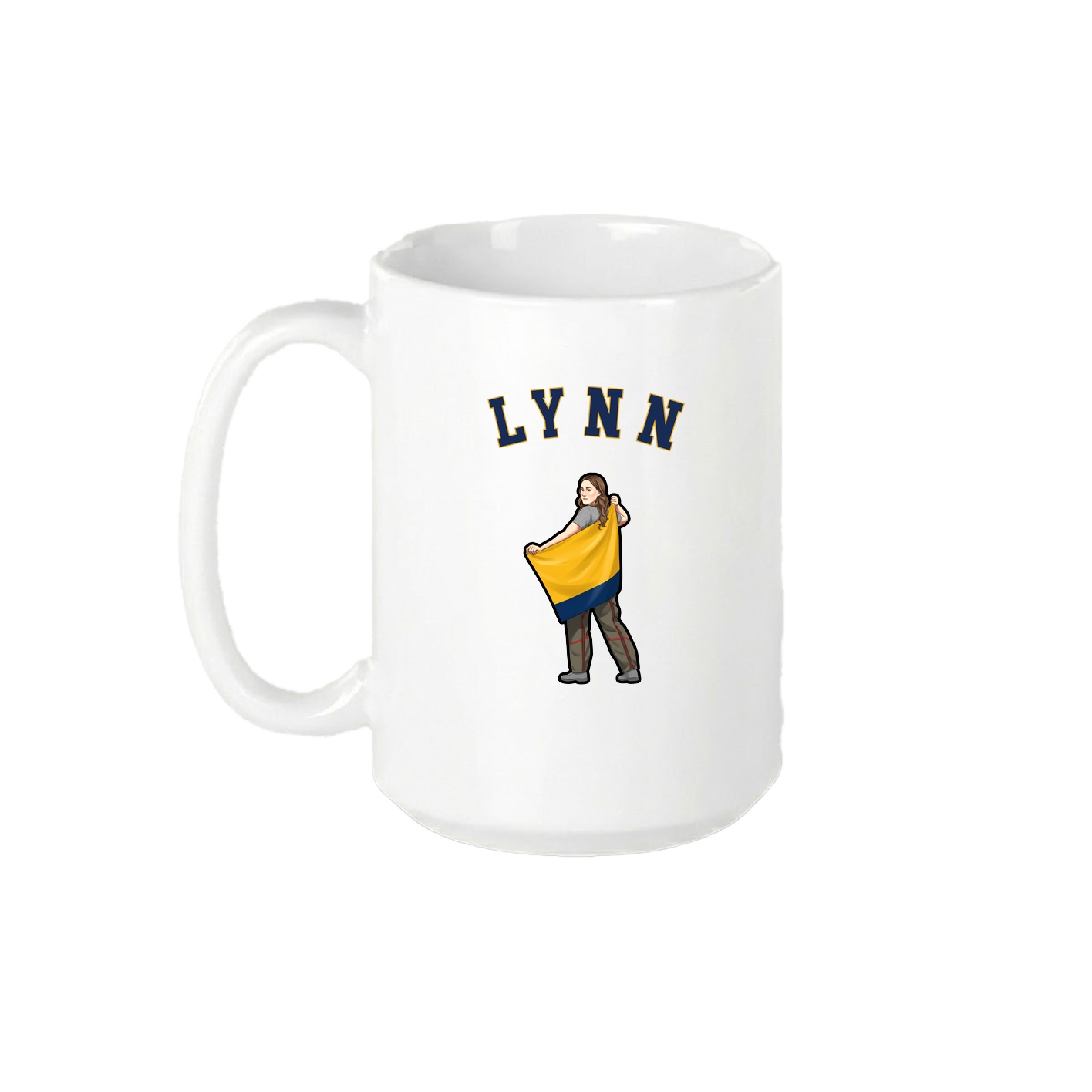 15oz Coffee Mug — Shirsey Arch in White