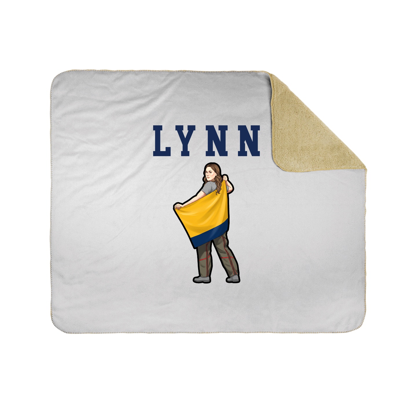Throw Blanket — Shirsey in White