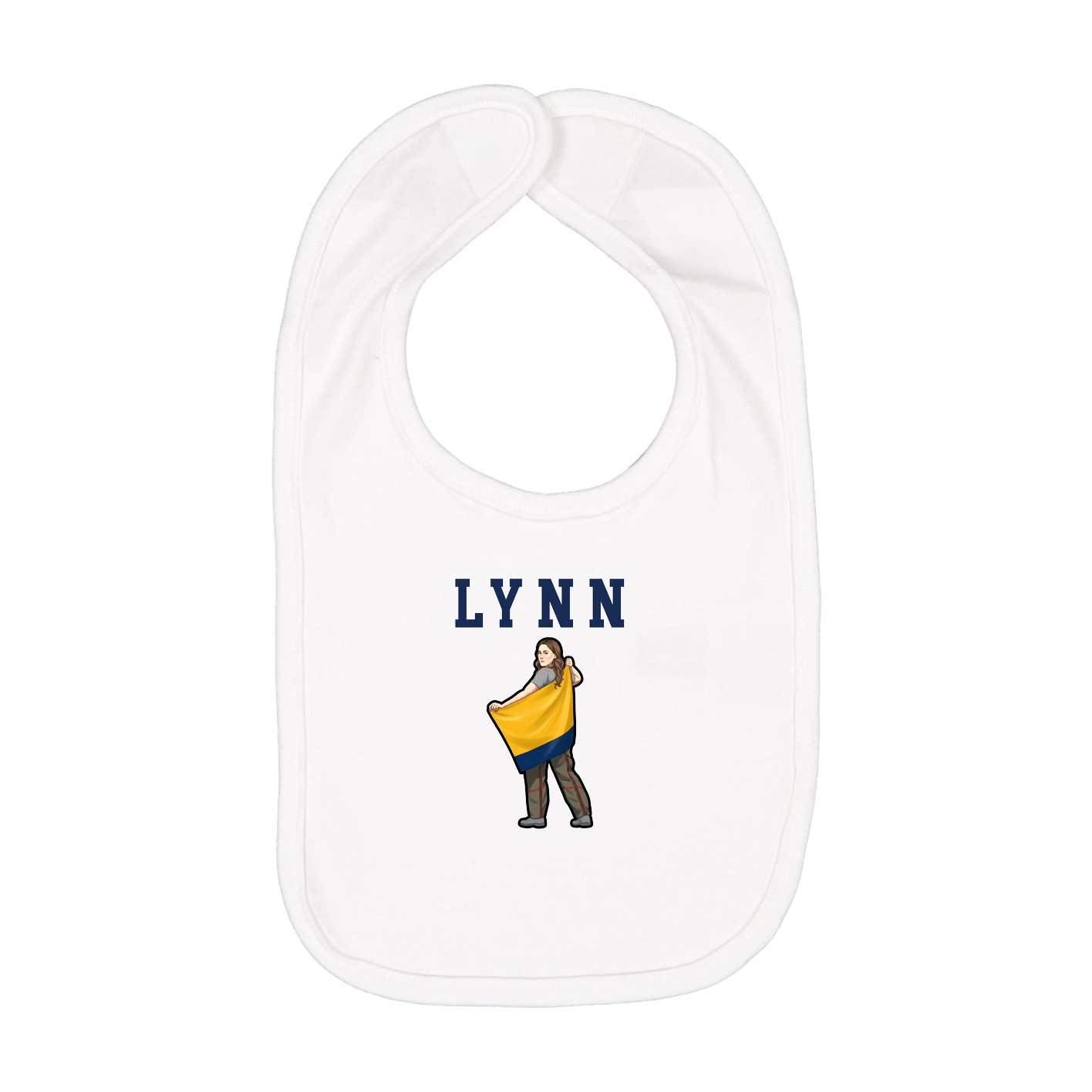 Infant Bib — Shirsey in White