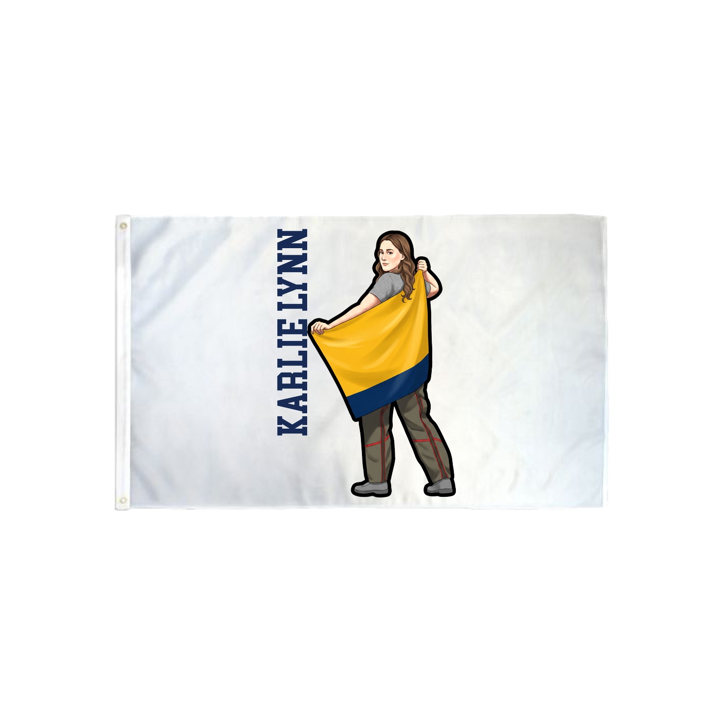 3x5 Flag — Name Vertical in Classic