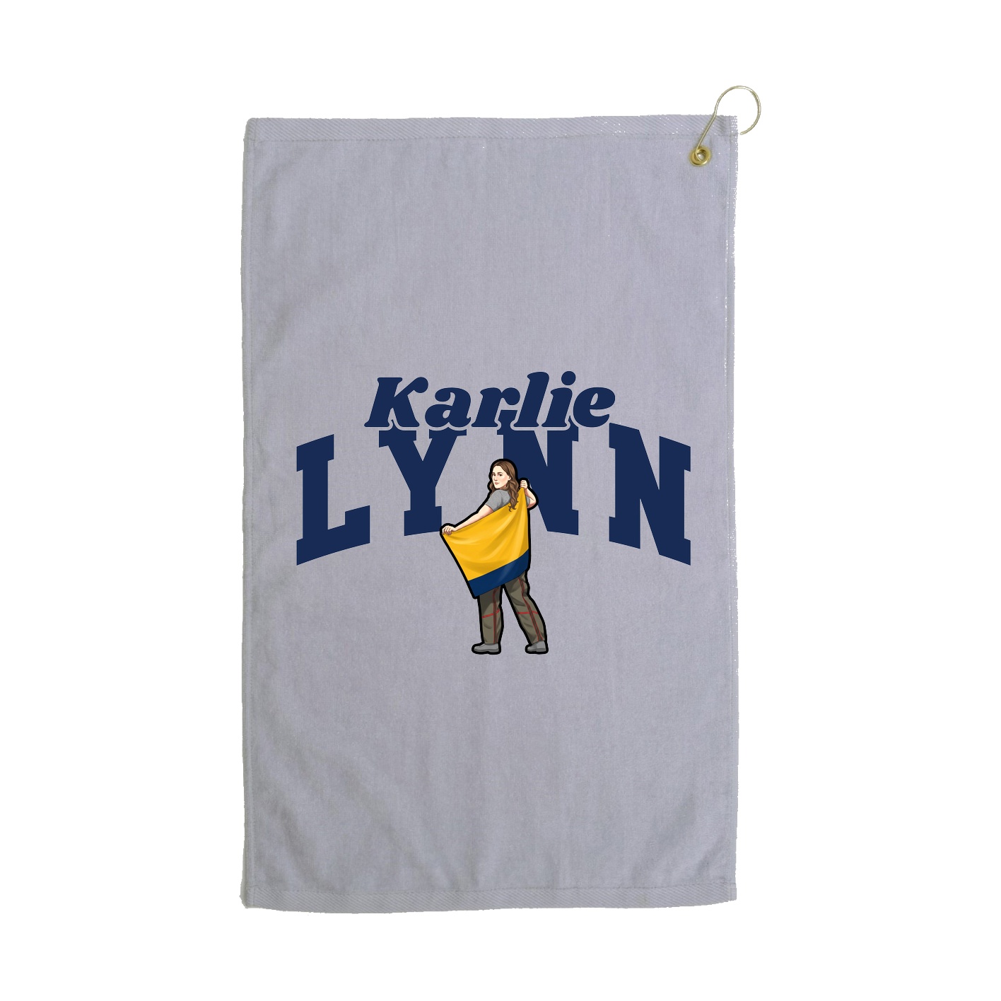 Golf Towel — Signature Arch in Grey