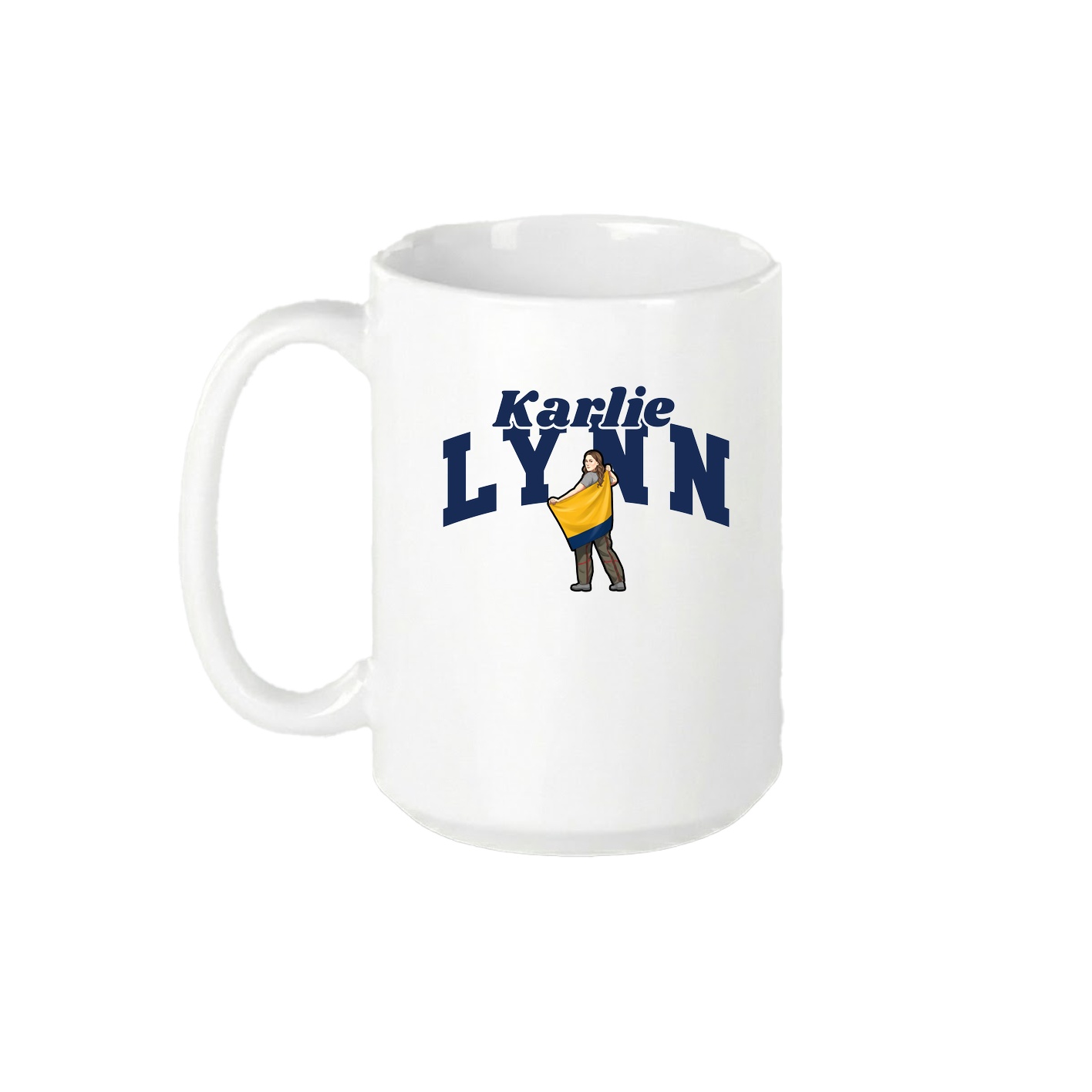 15oz Coffee Mug — Signature Arch in White