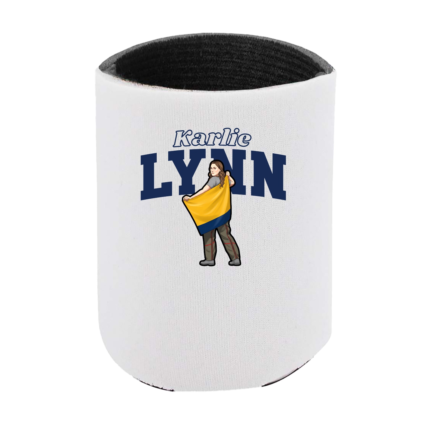 Can Holder — Name Arch in White