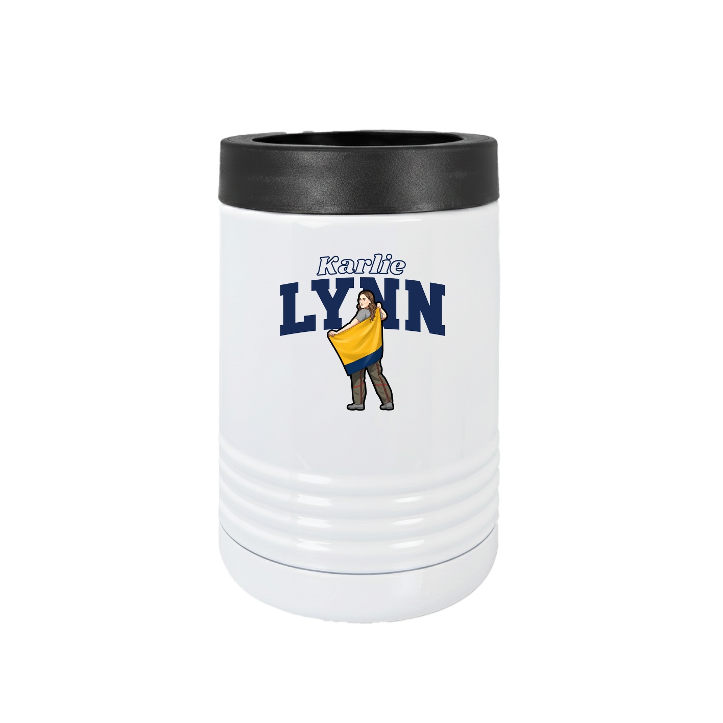 Beverage Holder — Name Arch in White