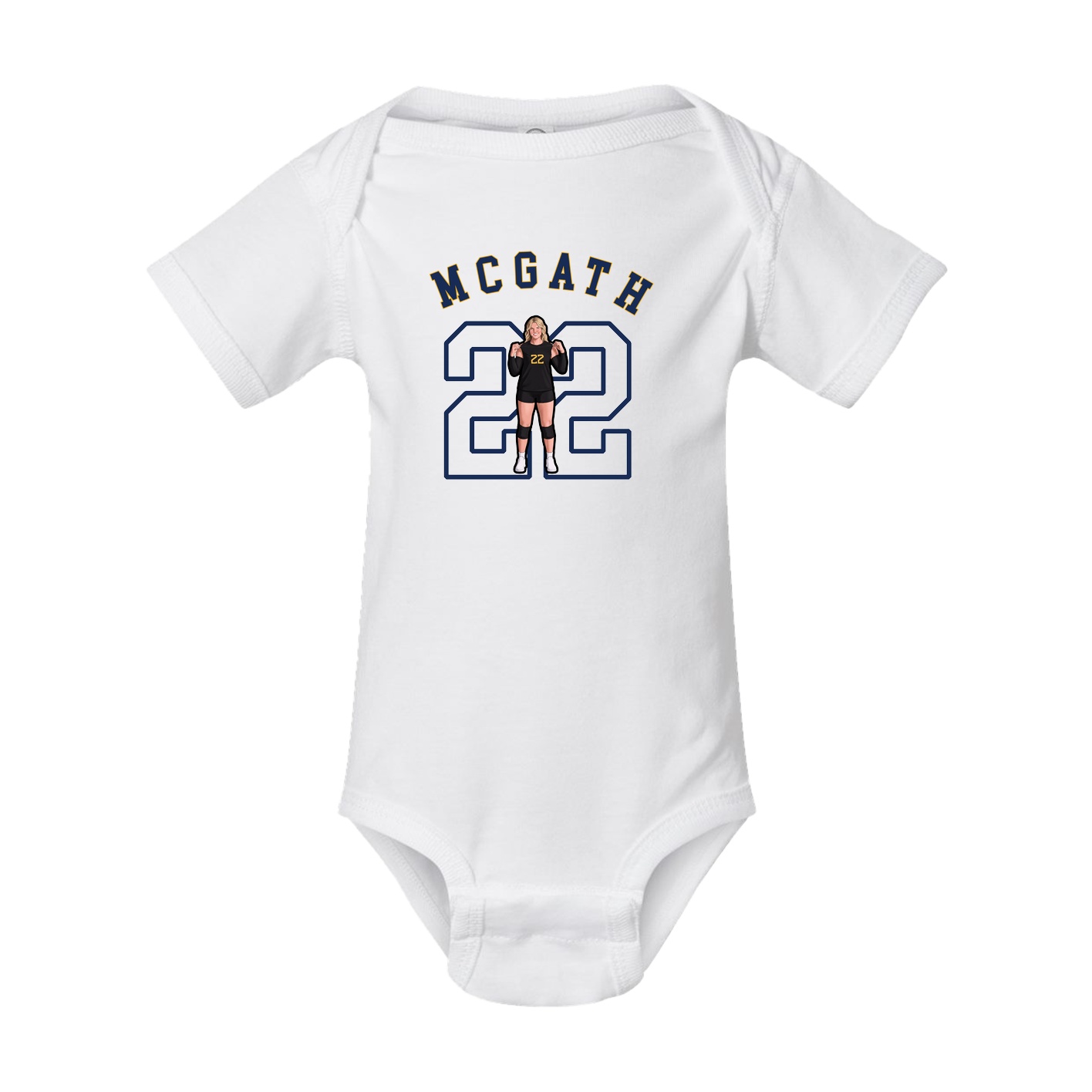 Baby Onesie — Shirsey Arch in White