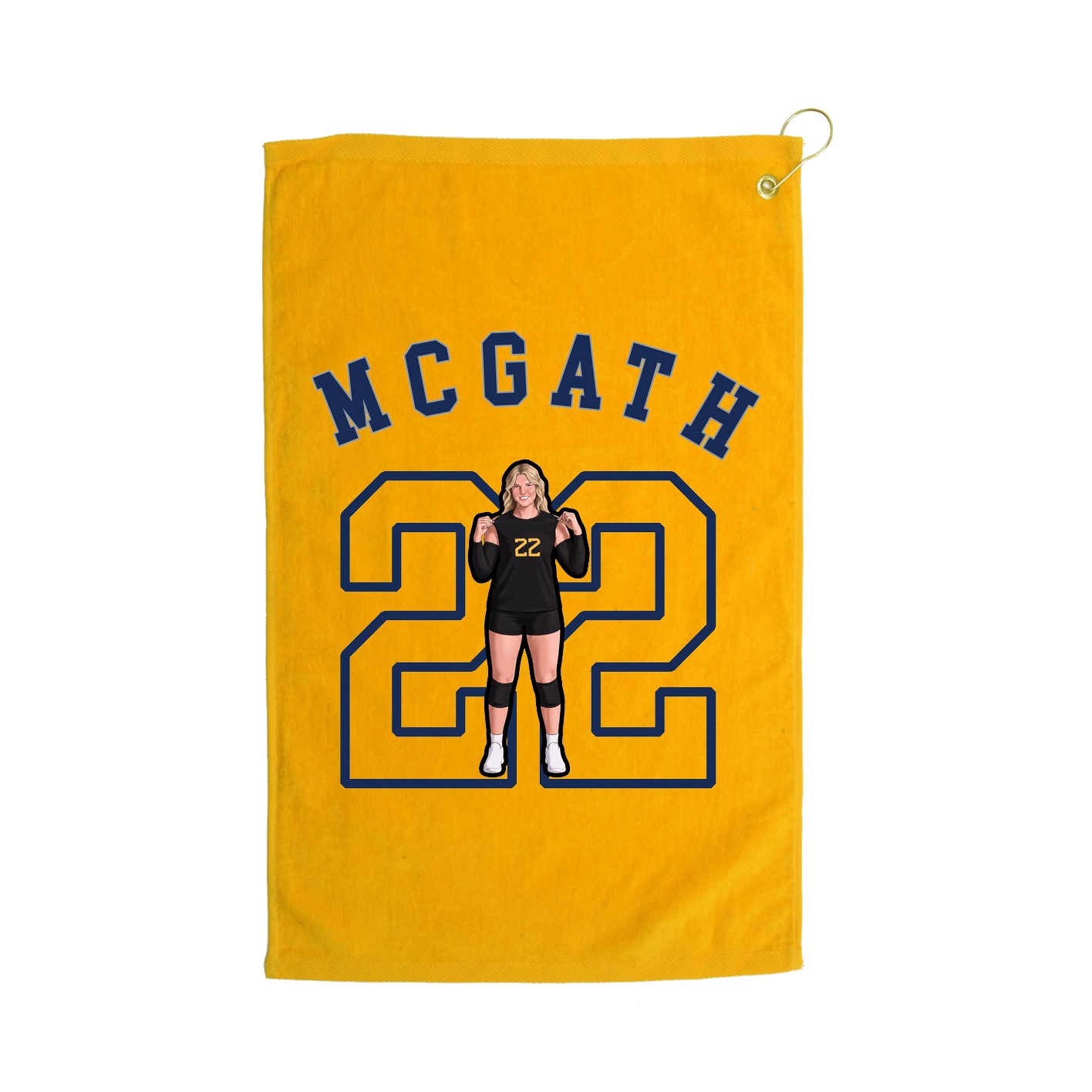 Golf Towel — Shirsey Arch in Gold