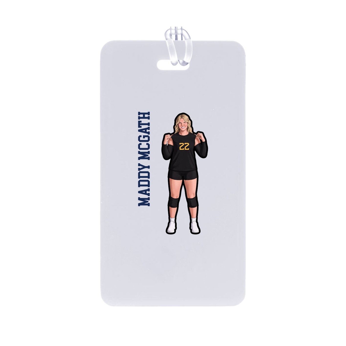 Bag Tag — Name Vertical in Classic