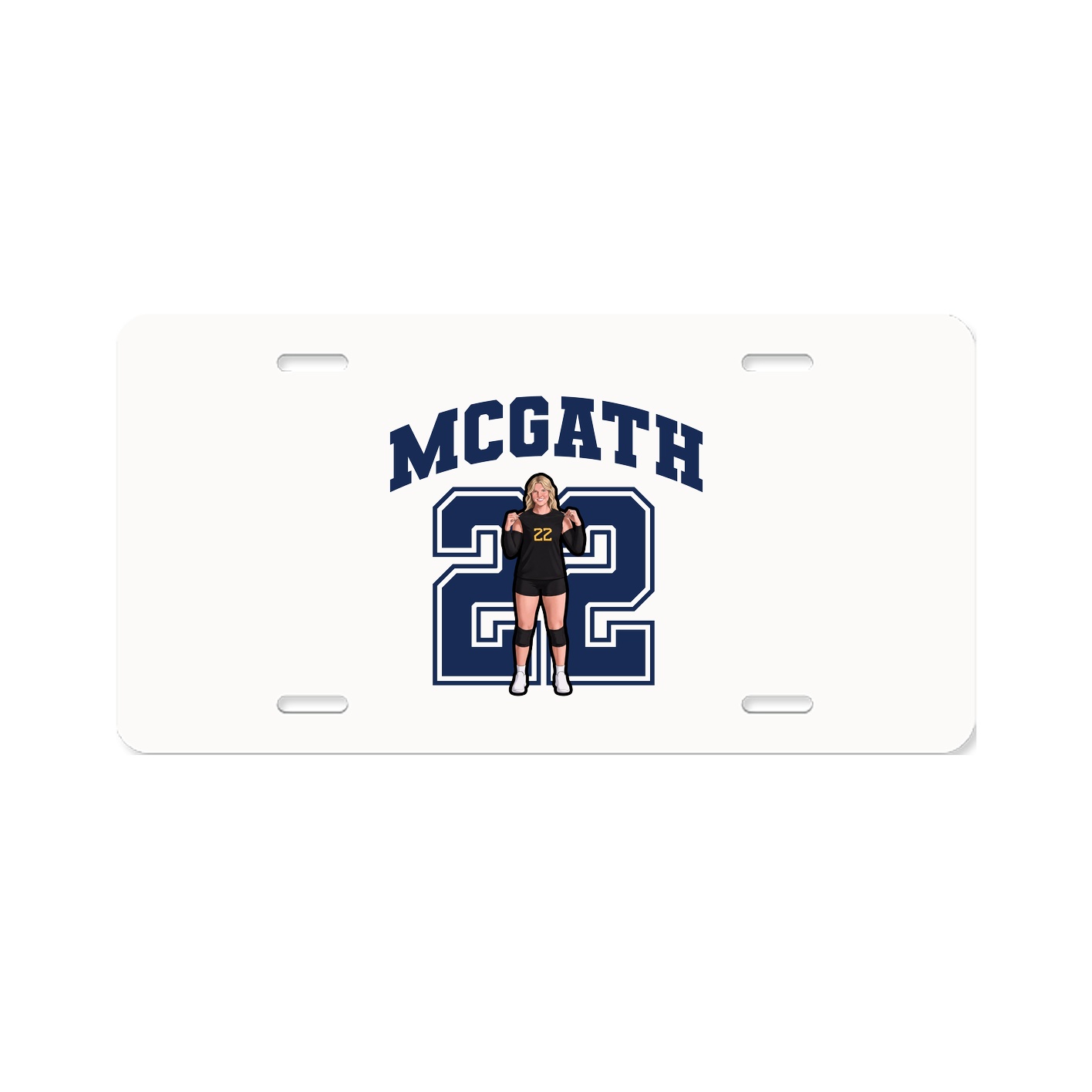 License Plate — Number in Classic